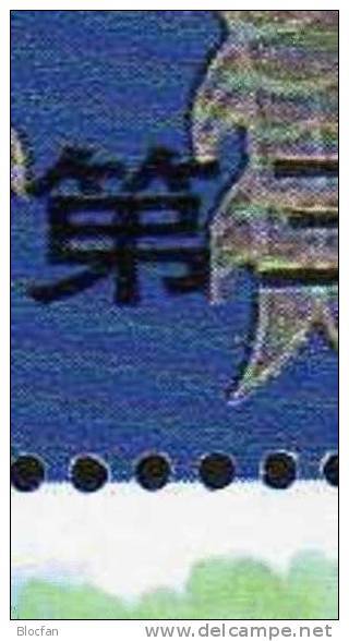 UPU-Kongress 1990 China 2337,Block 55 I+II ** 18€ Falscher Text Hoja History M/s Blocs Philatelics Sheets Bf Chine - Airmail