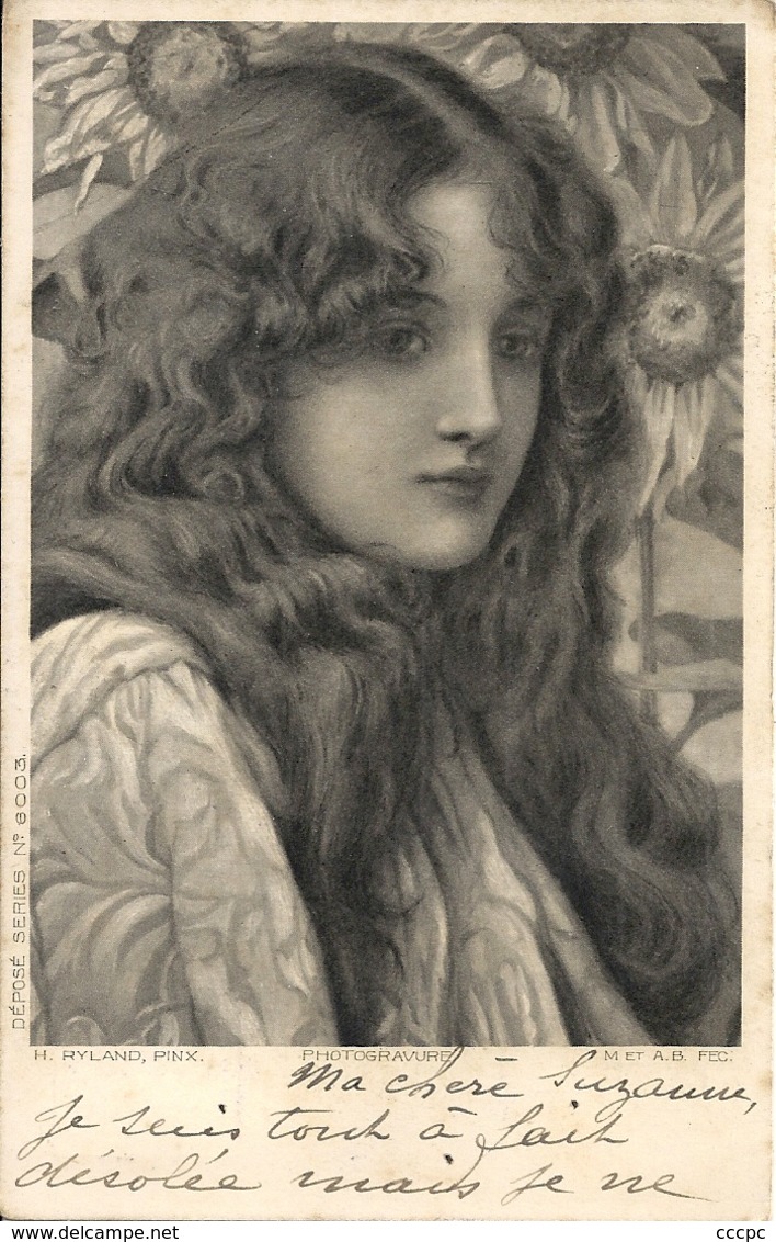 CPA Illustrateur H. Ryland Photogravure - 1900-1949