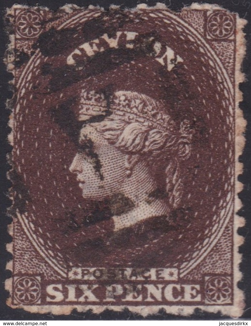 Ceylon    .   SG  .   67b         .  O      .    Gebruikt       .   /    .   Cancelled - Ceylon (...-1947)