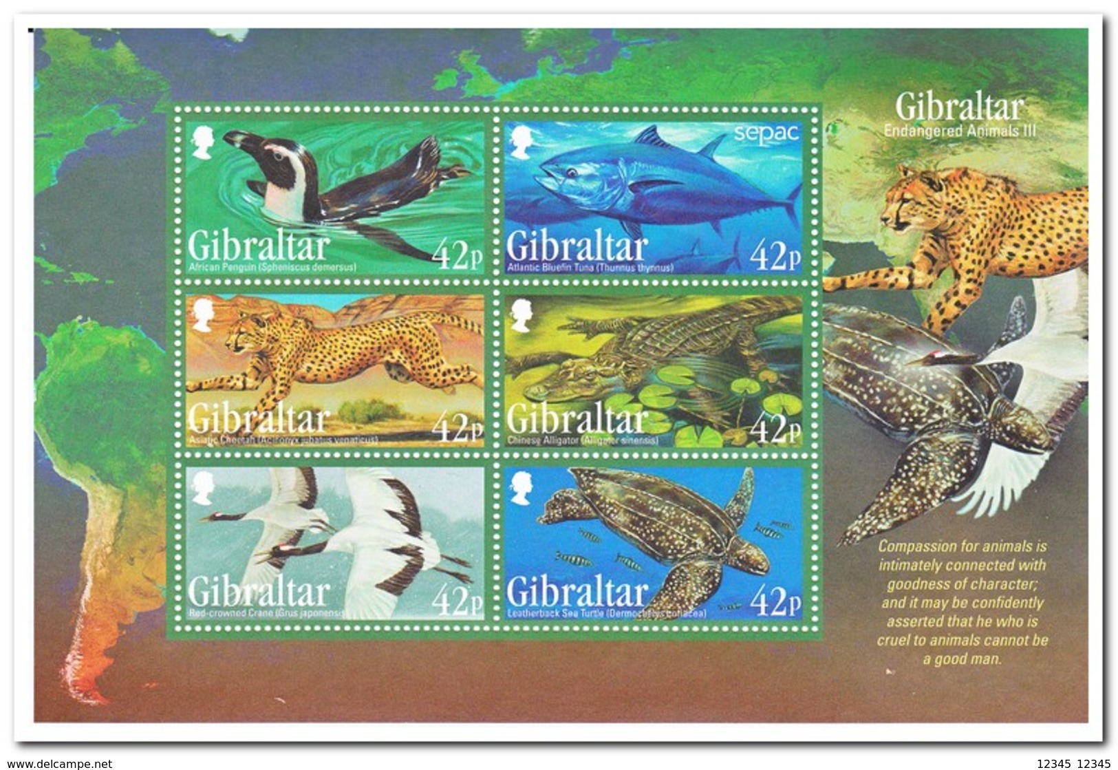 Gibraltar 2013, Postfris MNH, Birds, Animals - Gibraltar