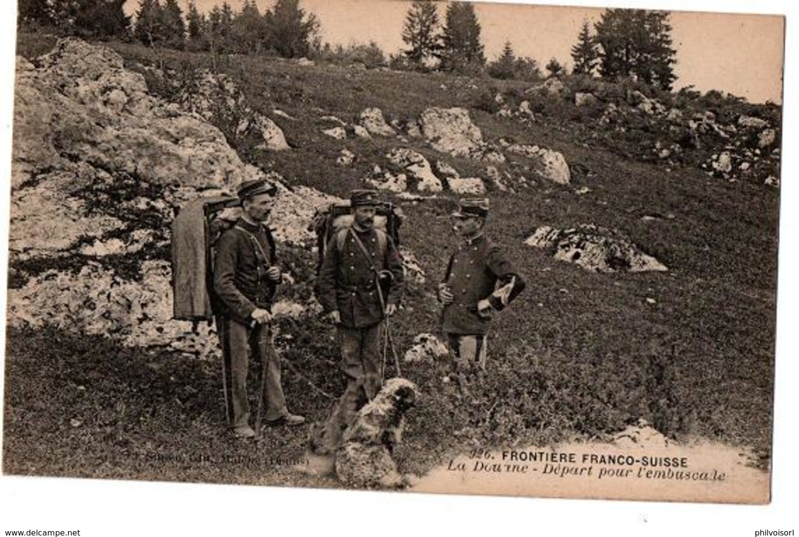 FRONTIERE FRANCO SUISSE DEPART POUR L EMBUSCADE ANIMEE - Douane