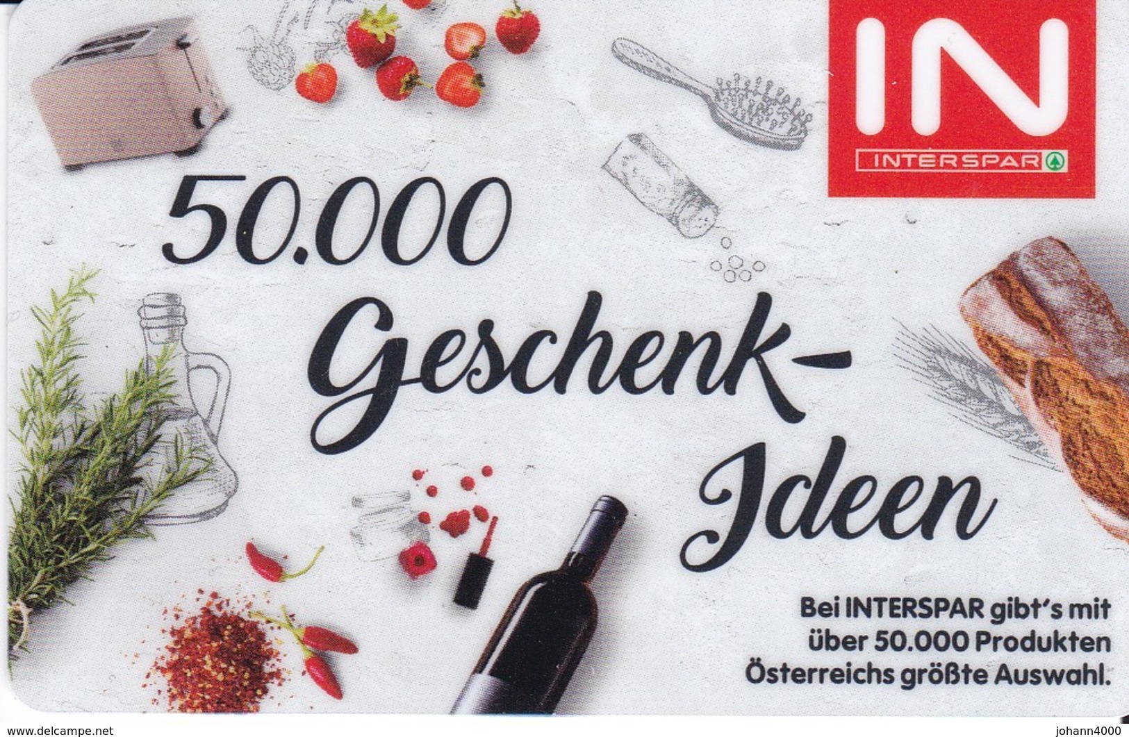 Geschenkkarte Interspar   Gift - Cartes Cadeaux