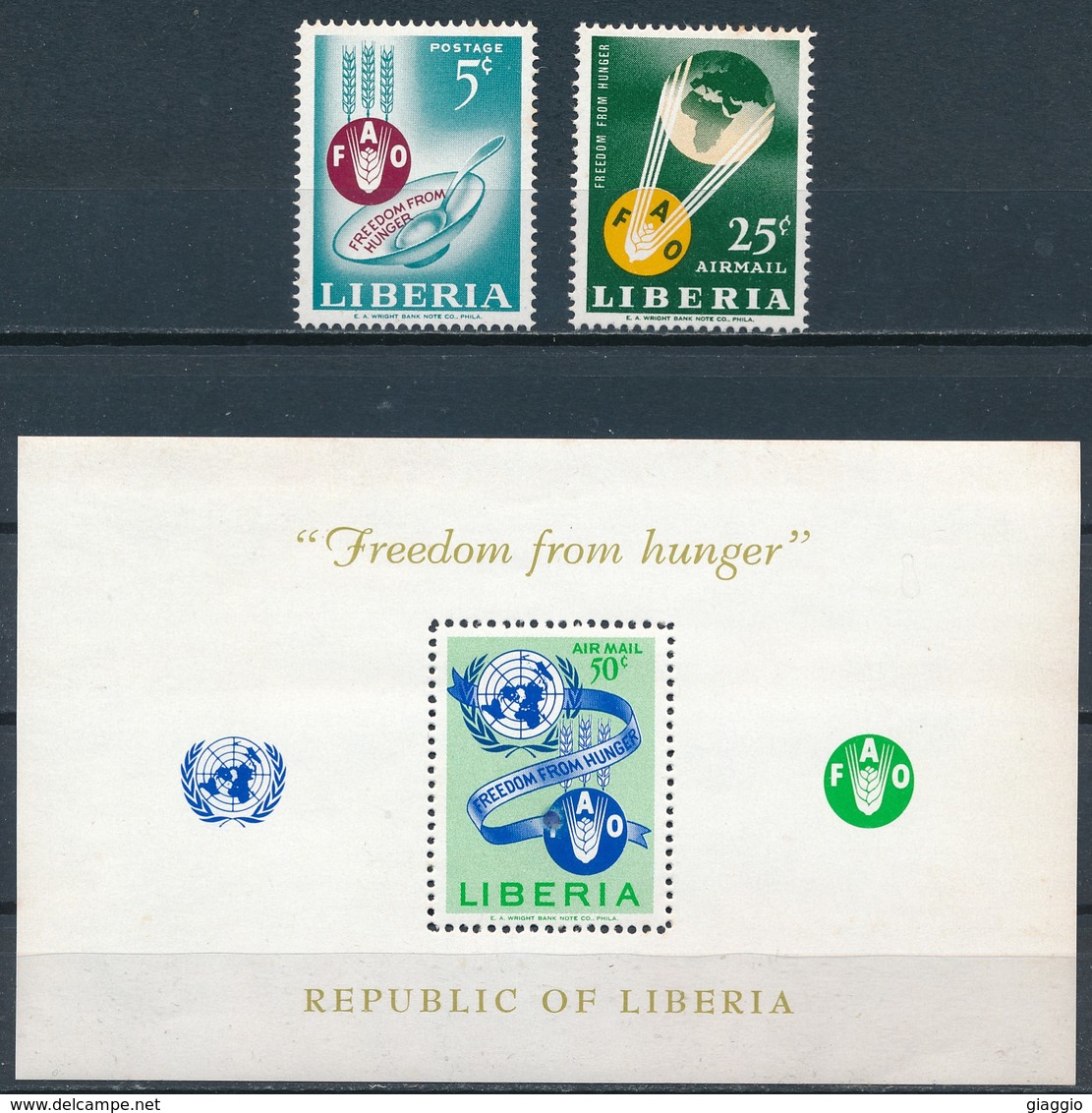 °°° LIBERIA - Y&T N°385 + 139 PA + 26 BF - 1963 MNH °°° - Liberia