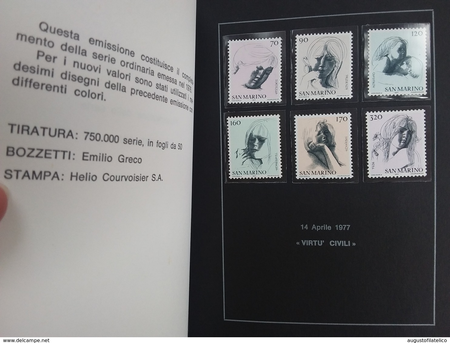 SAN MARINO - Libro Emesso Da San Marino Con I Francobolli Del 1977 Nuovi ** + Spese Postali - Ungebraucht