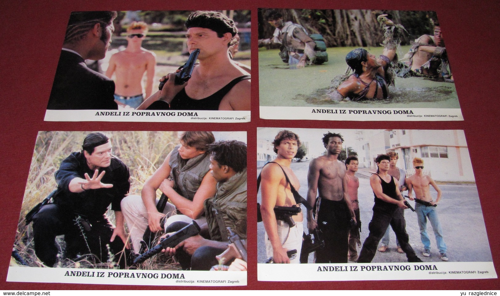 Stephen Lang BAND OF THE HAND Michael Carmine 4x Yugoslavian Lobby Cards - Foto's