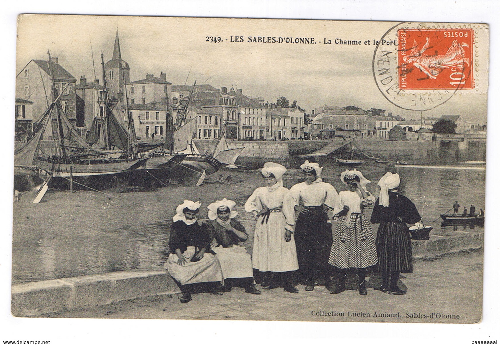 LES SABLES D OLONNE  LA CHAUME ET LE PORT - Sables D'Olonne