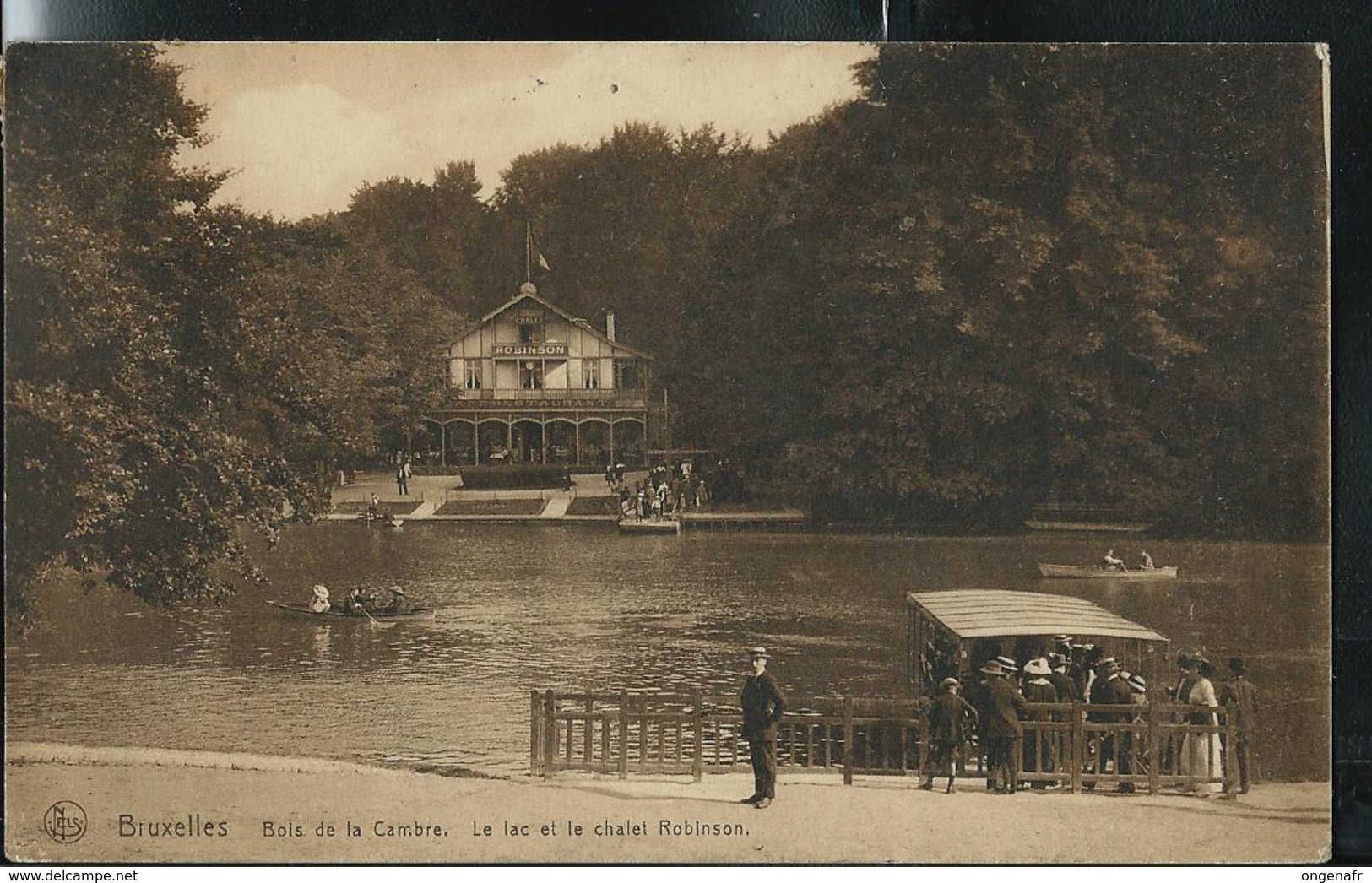 Bois De La Cambre - Le Lac Et Le Chalet Robinson; écrite: 18/08/1919 - Brussel (Stad)