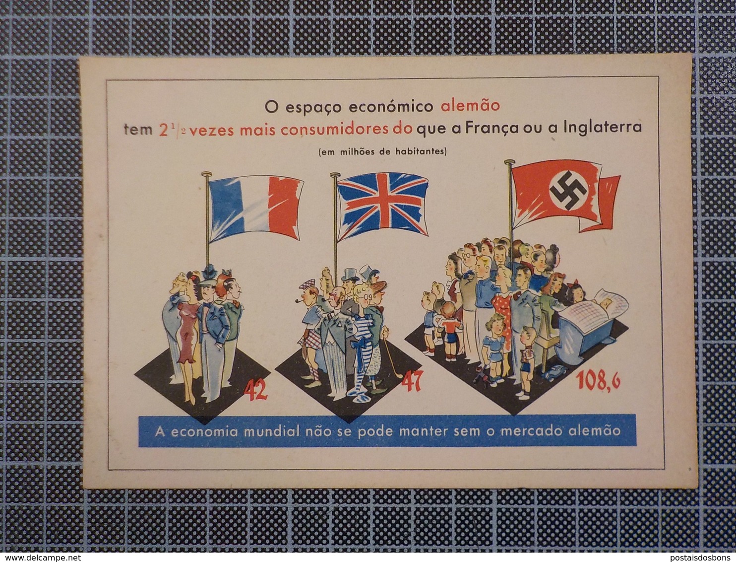 9589A) German Deutsch Reich Economic Propaganda Portuguese Exporters Germany Against France And United Kingdom - Altri & Non Classificati