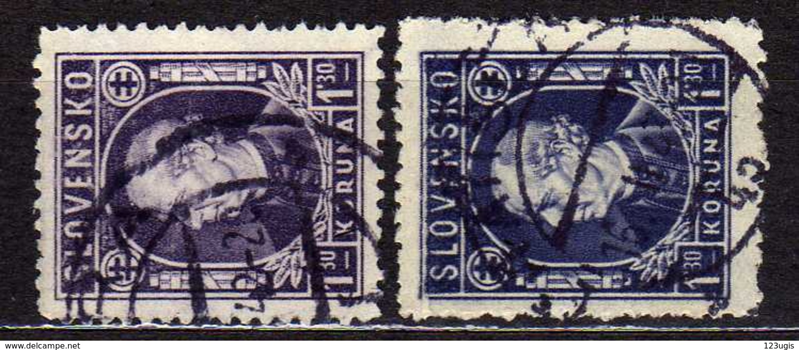 Slowakei / Slovakia, 1942/43, Mi 97 A + B, Gestempelt  [060419XXV] - Usati