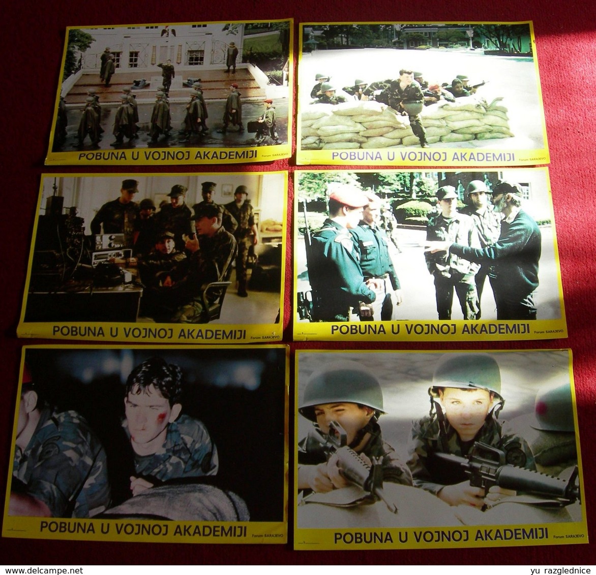 Timothy Hutton TAPS Tom Cruise Sean Penn 6x Yugoslavian Lobby Cards - Photos