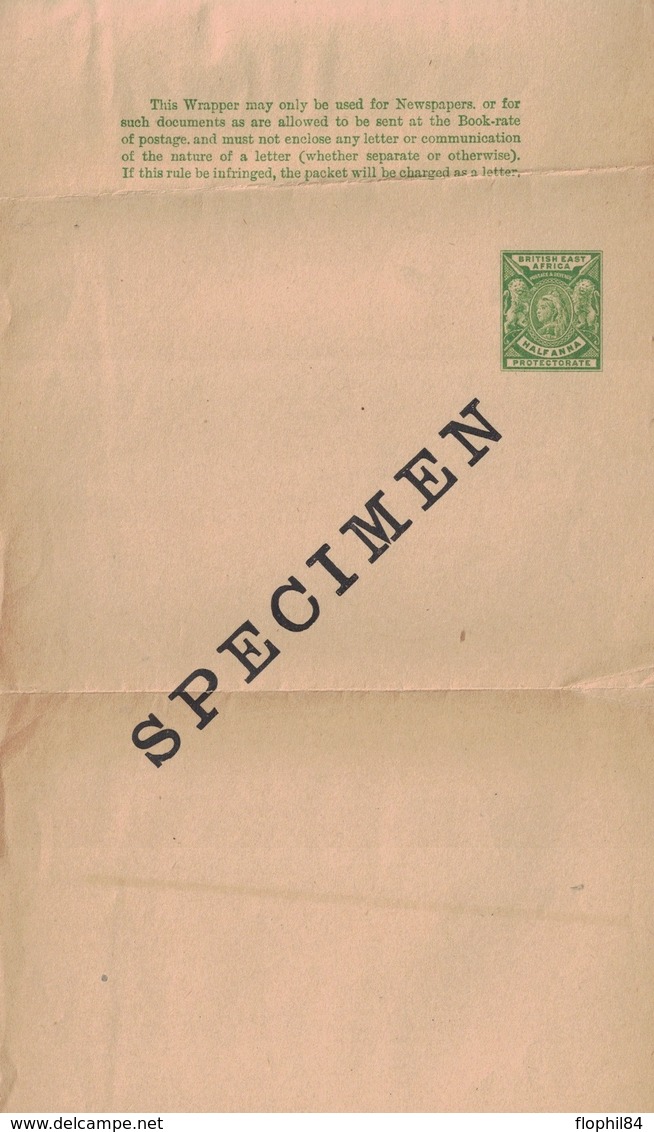 BRITISH EAST AFRICA - ENTIER POSTAL - SPECIMEN. - África Oriental Británica