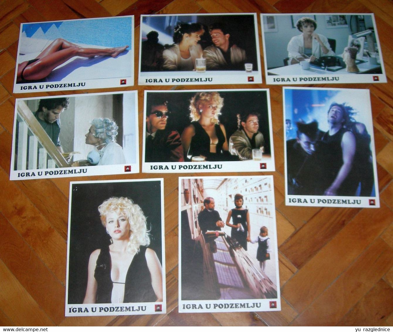 Tom Hulce SLAM DANCE Virginia Madsen - 8x Yugoslavian Lobby Cards - Photographs