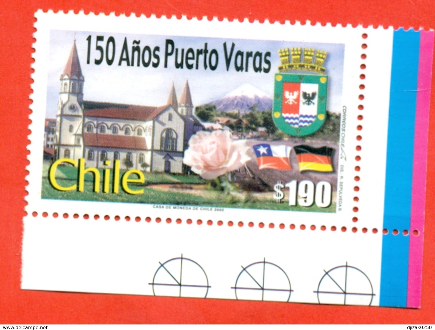 Chile 2002.150th Anniversary Of Puerto Varas. Unused Stamp. - Chile