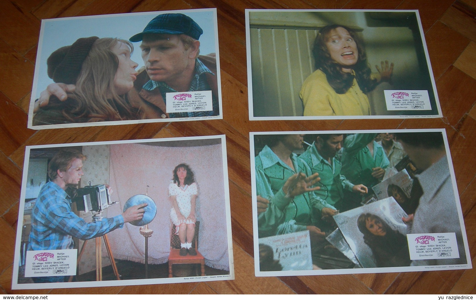 Tommy Lee Jones COAL MINER'S DAUGHTER - 4x Yugoslavian Lobby Cards - Foto's