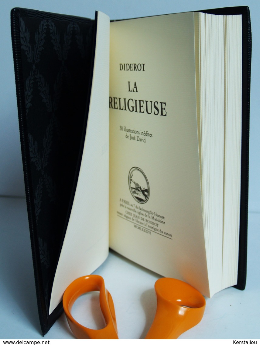 DIDEROT Denis – LA RELIGIEUSE – 1 Tome – Editions Jean De Bonnot – France – 1986 - Klassieke Auteurs