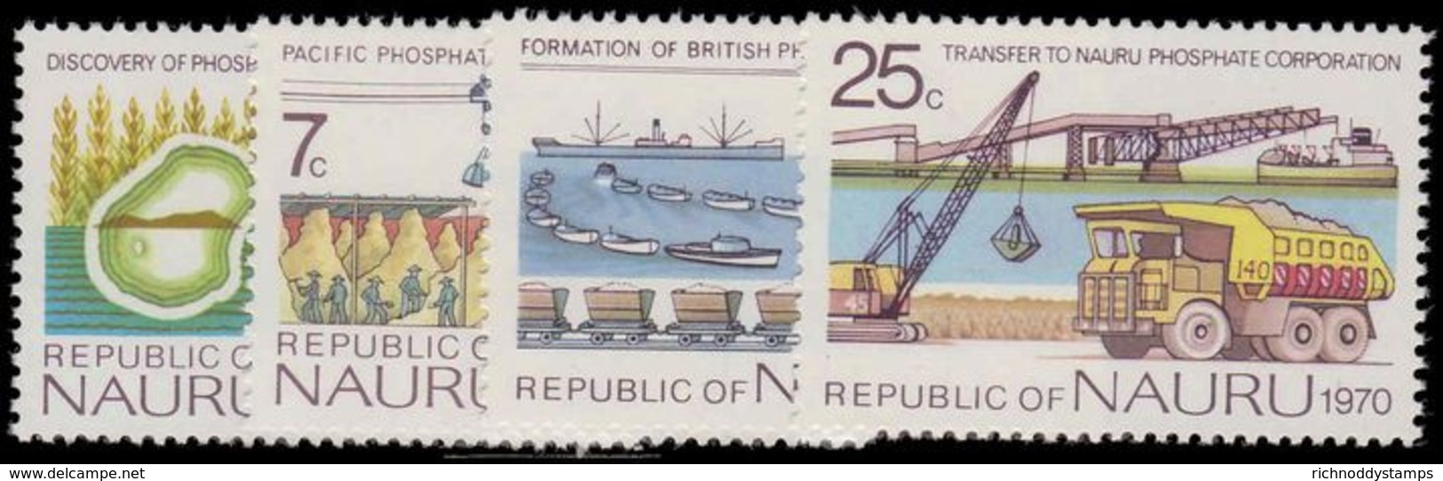 Nauru 1975 Phosphate Mining Anniversaries Unmounted Mint. - Nauru