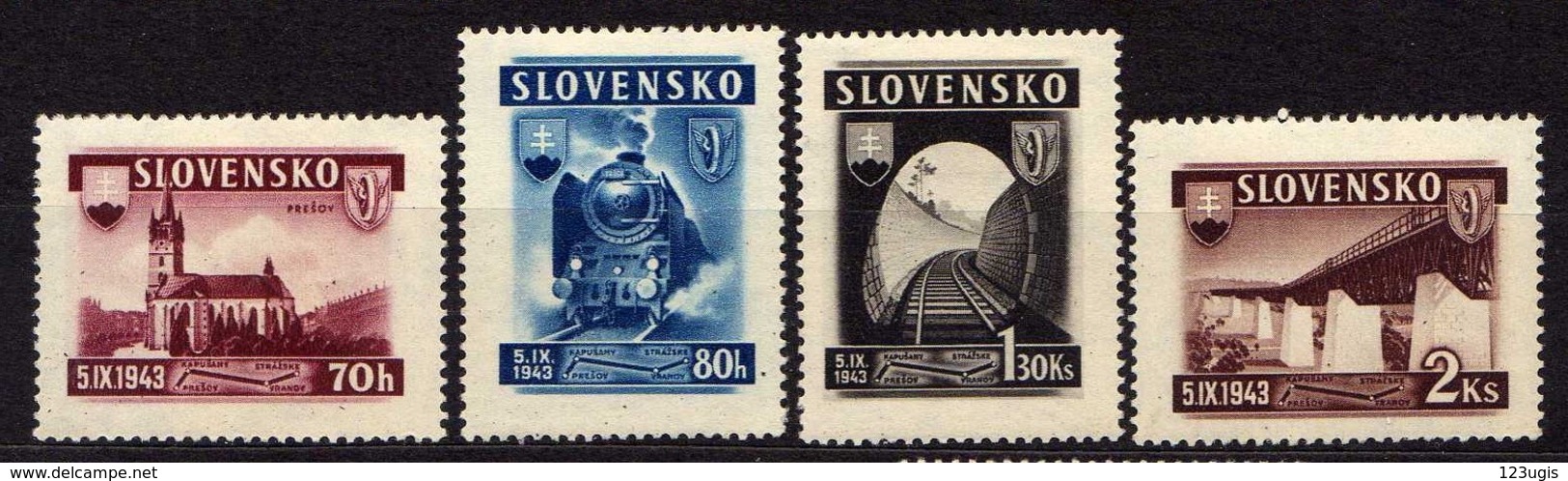 Slowakei / Slovakia, 1943, Mi 124-127 * [060419XXV] - Ungebraucht