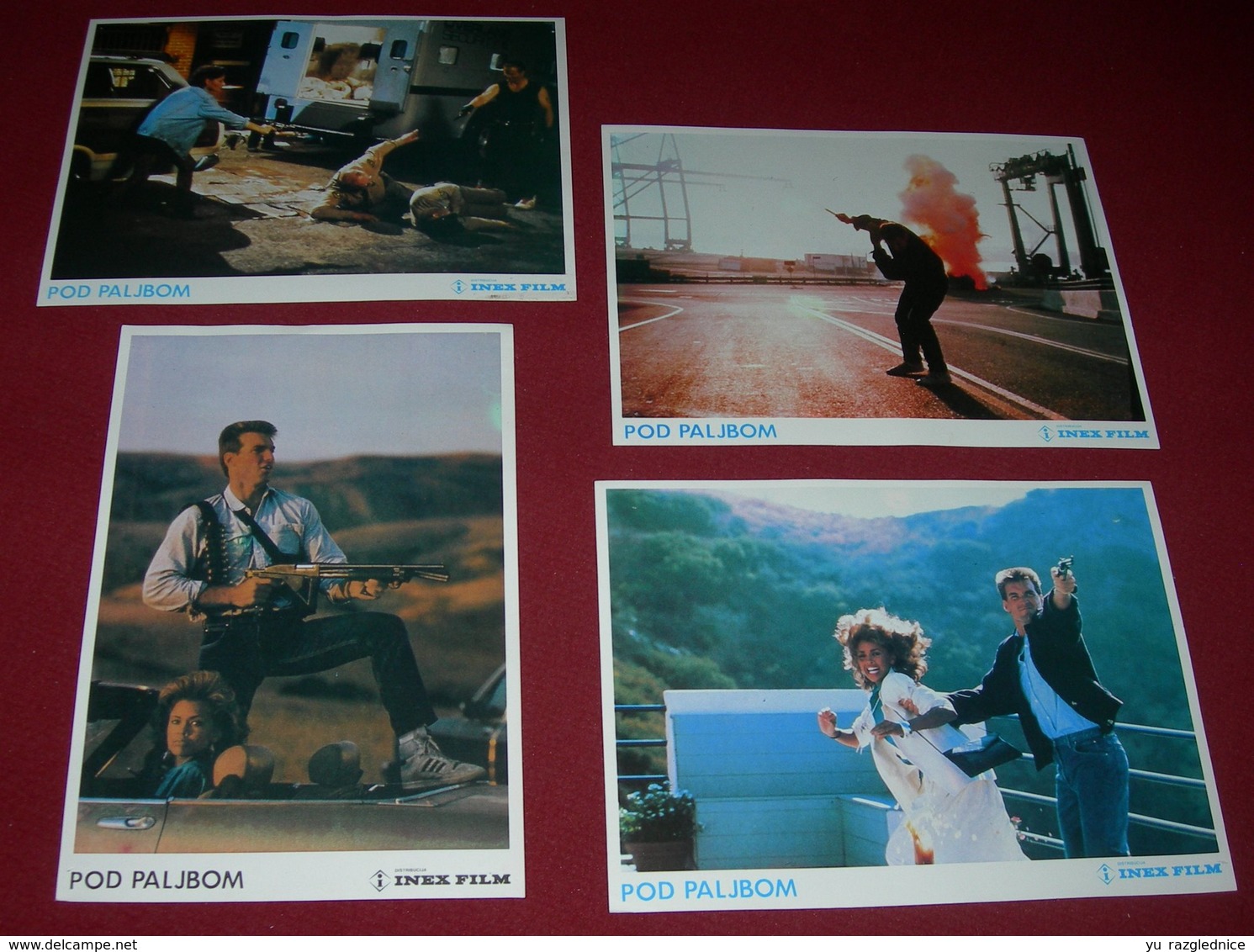 Vanessa Williams UNDER THE GUN Sam J Jones 4x Yugoslavian Lobby Cards - Photographs