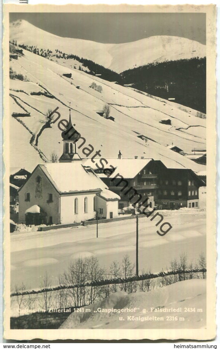 Gerlos - Gaspingerhof - Flaschriedl - Königsleiten - Foto-Ansichtskarte - Verlag C. Jurischek Salzburg - Gerlos