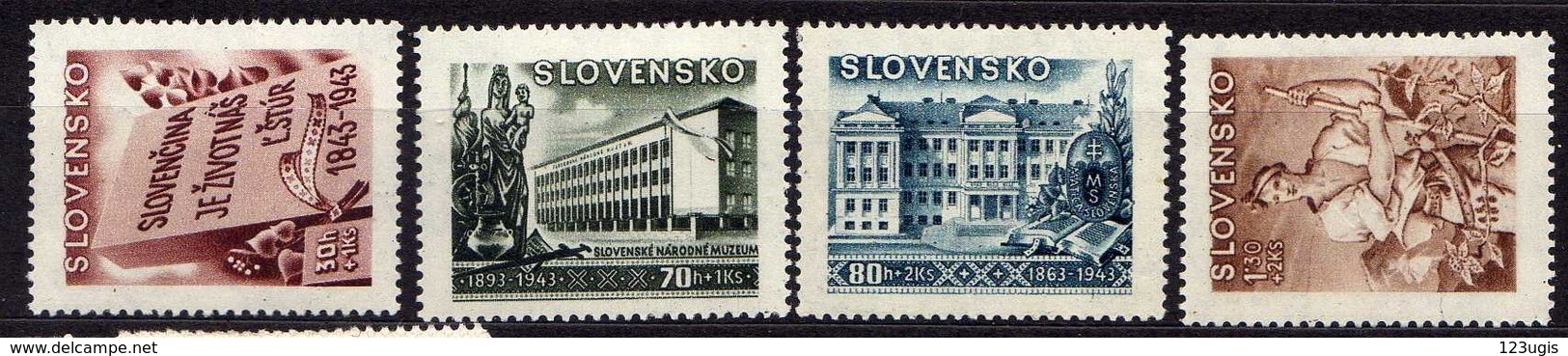 Slowakei / Slovakia, 1943, Mi 128-131 * [060419XXV] - Ungebraucht