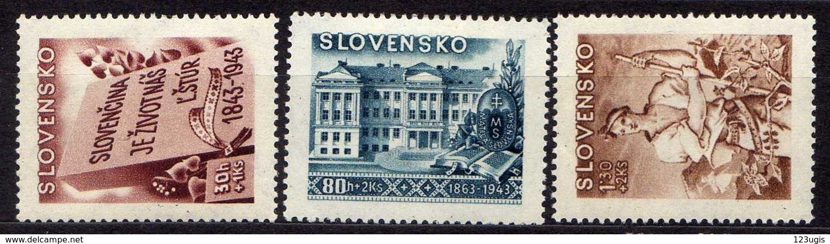 Slowakei / Slovakia, 1943, Mi 128; 130-131 * [060419XXV] - Ungebraucht