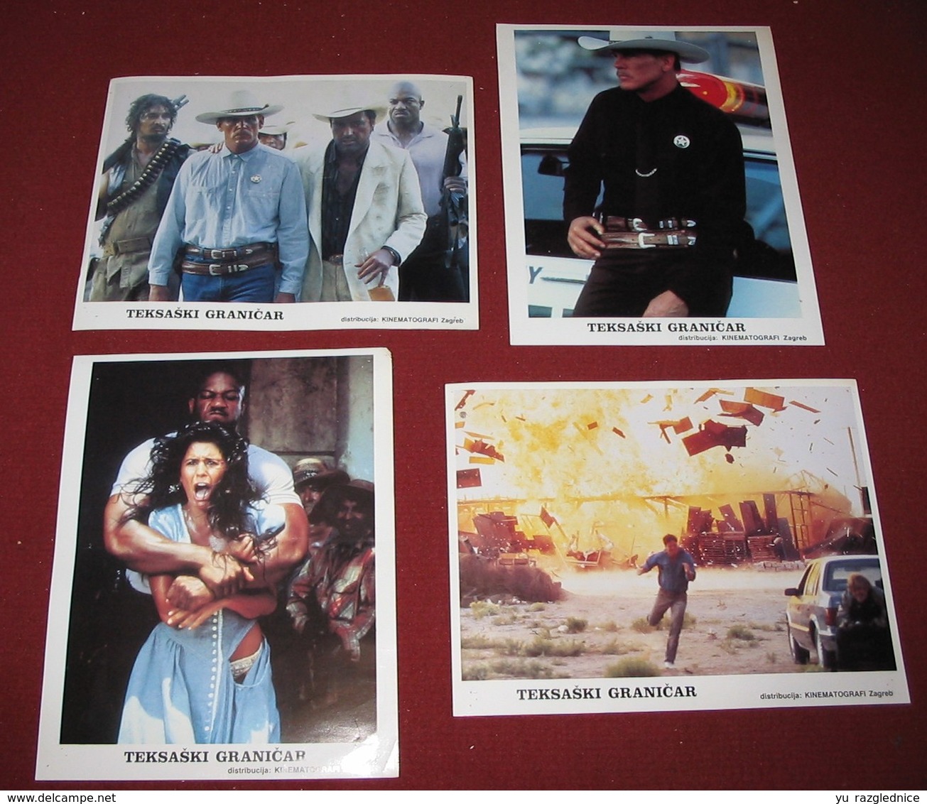 Walter Hill EXTREME PREJUDICE Nick Nolte  4x Yugoslavian Lobby Cards - Photographs