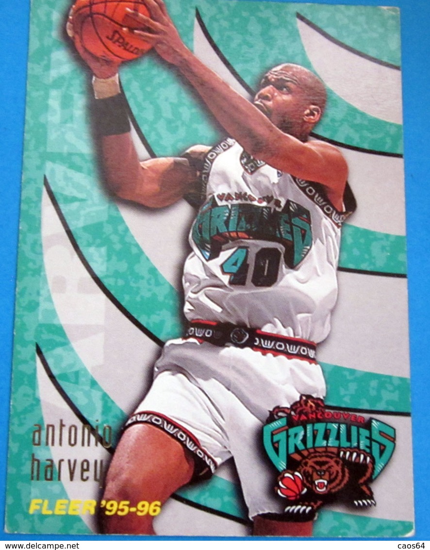 ANTONIO HARVEY CARDS NBA FLEER 95-96 N 344 GRIZZLIES - Autres & Non Classés