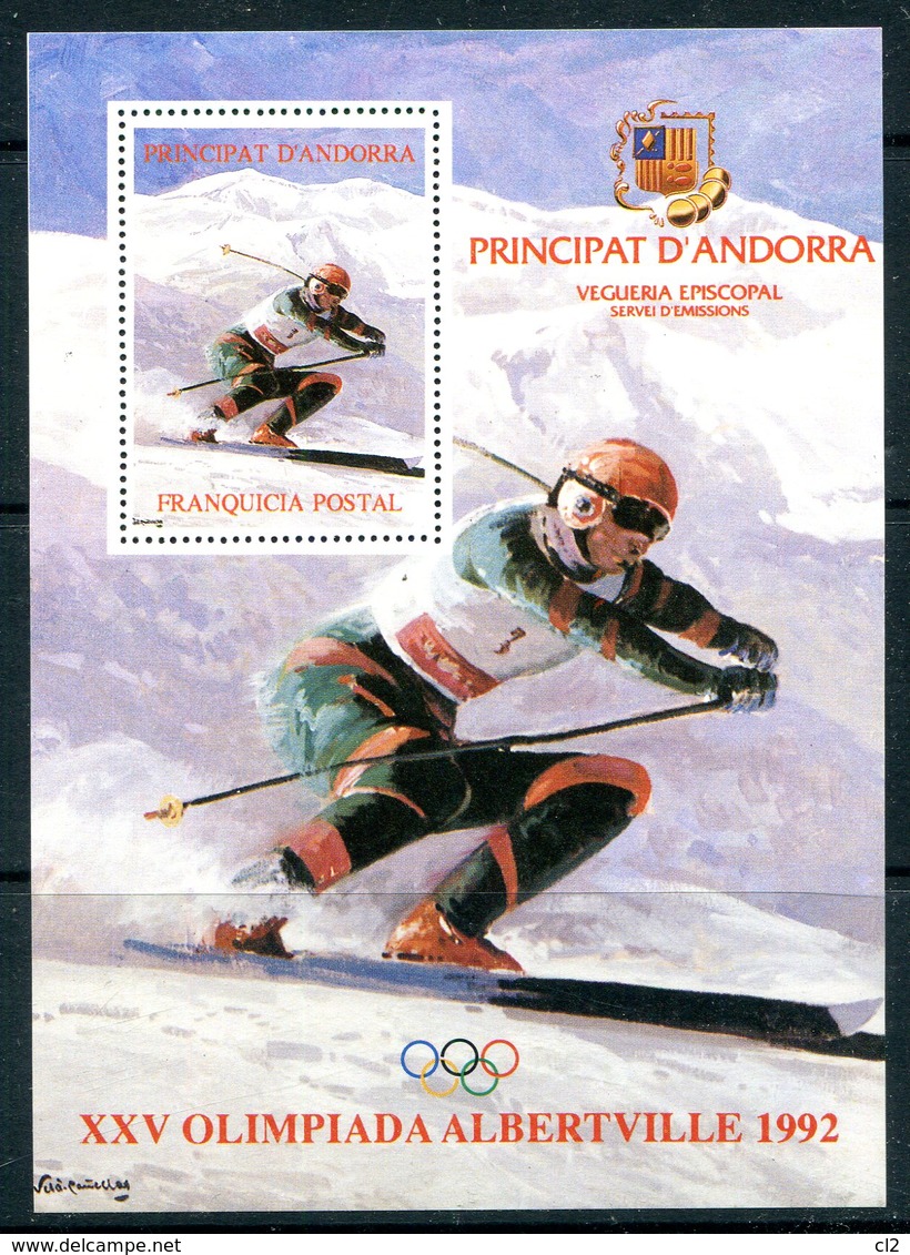 ANDORRE - Viguerie épiscopale - BF Albertville 1992 (Jeux Olympiques) - Viguerie Episcopale