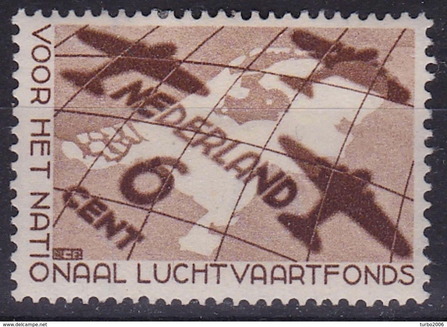 1935 Luchtvaartfondszegel Ongestempeld NVPH 278 - Ongebruikt