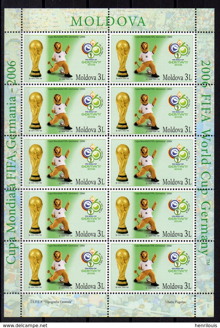 MOLDAVIE  Timbres Neufs ** De 2006    ( Ref 6309 )  Sport  Football - Moldavie