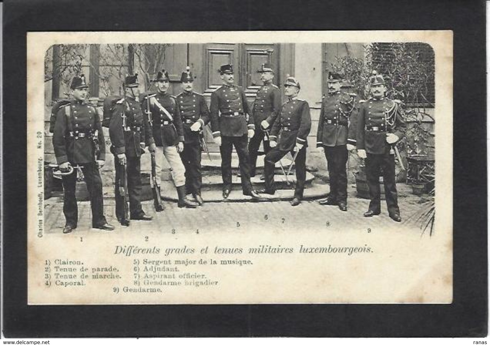 CPA Luxembourg Timbré Non Circulé Militaria - Luxemburg - Stad