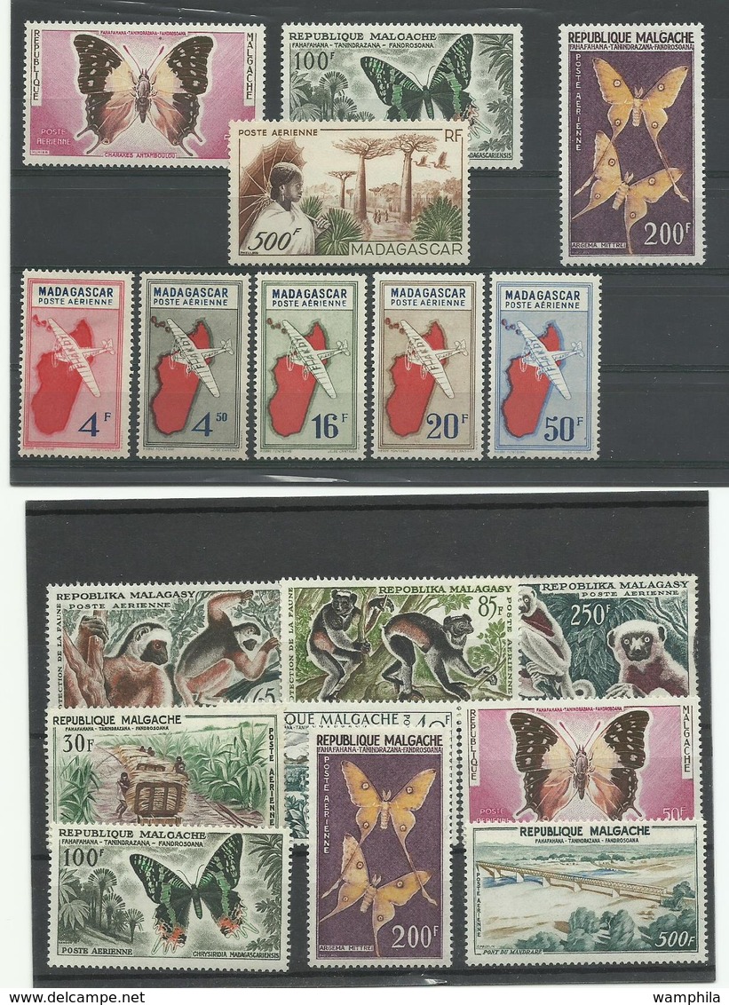 Madagascar, Lot De Poste Aérienne Neufs, Thématiques, Voir Description Cote 114€ - Madagascar (1960-...)