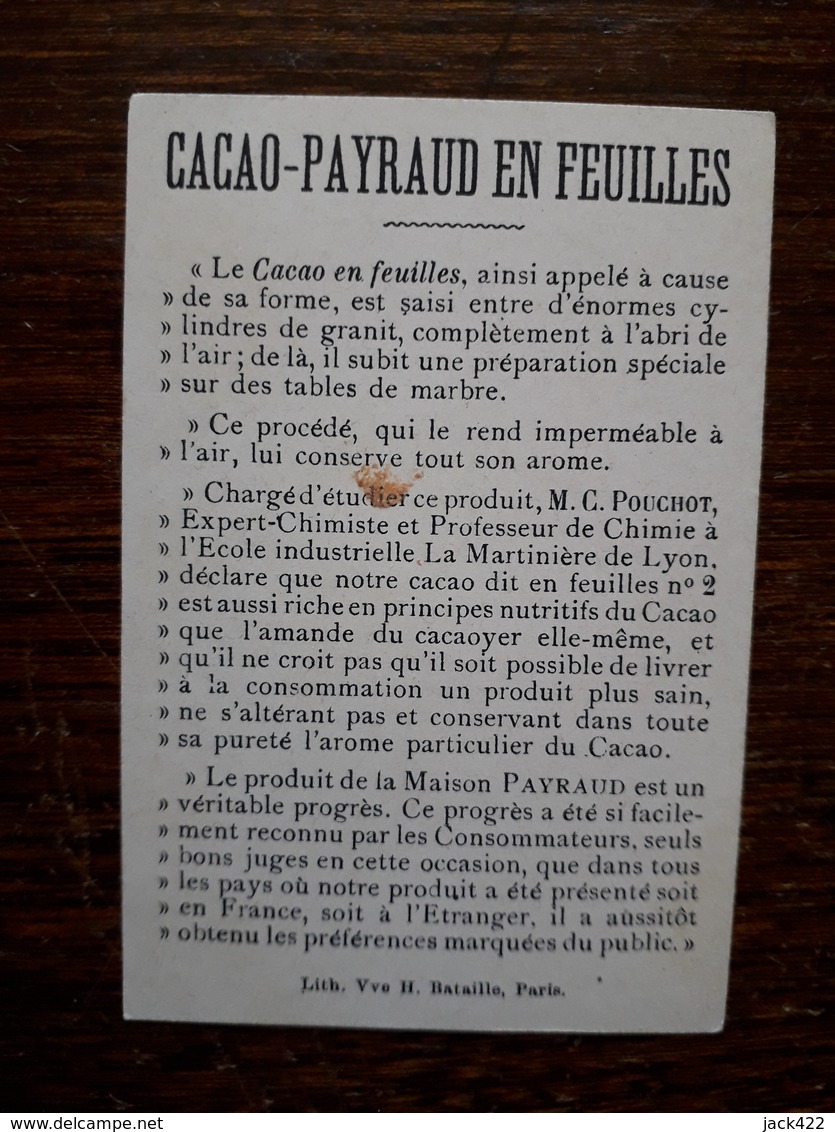 L16/61 Chromo. Cacao Payraud - Autres & Non Classés