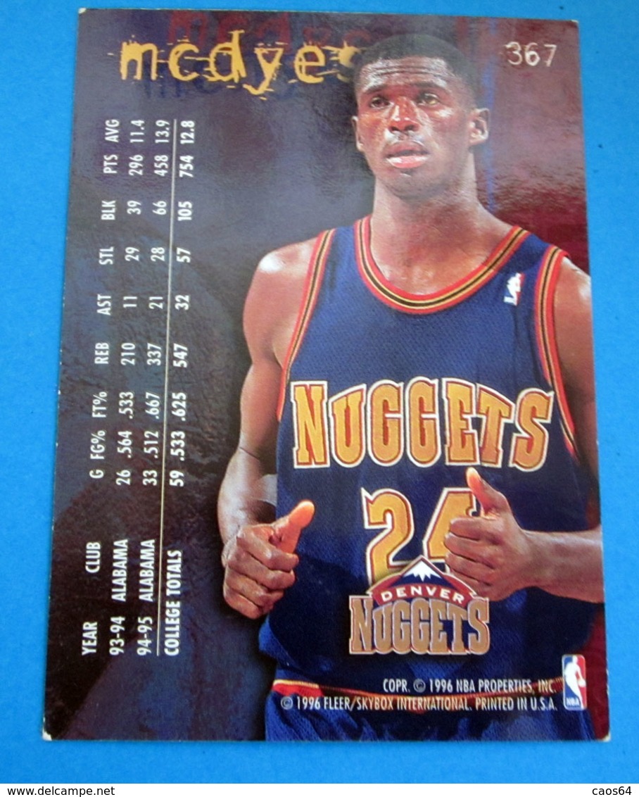 ROOKIE  CARDS NBA FLEER 1996 N 367 - Altri & Non Classificati