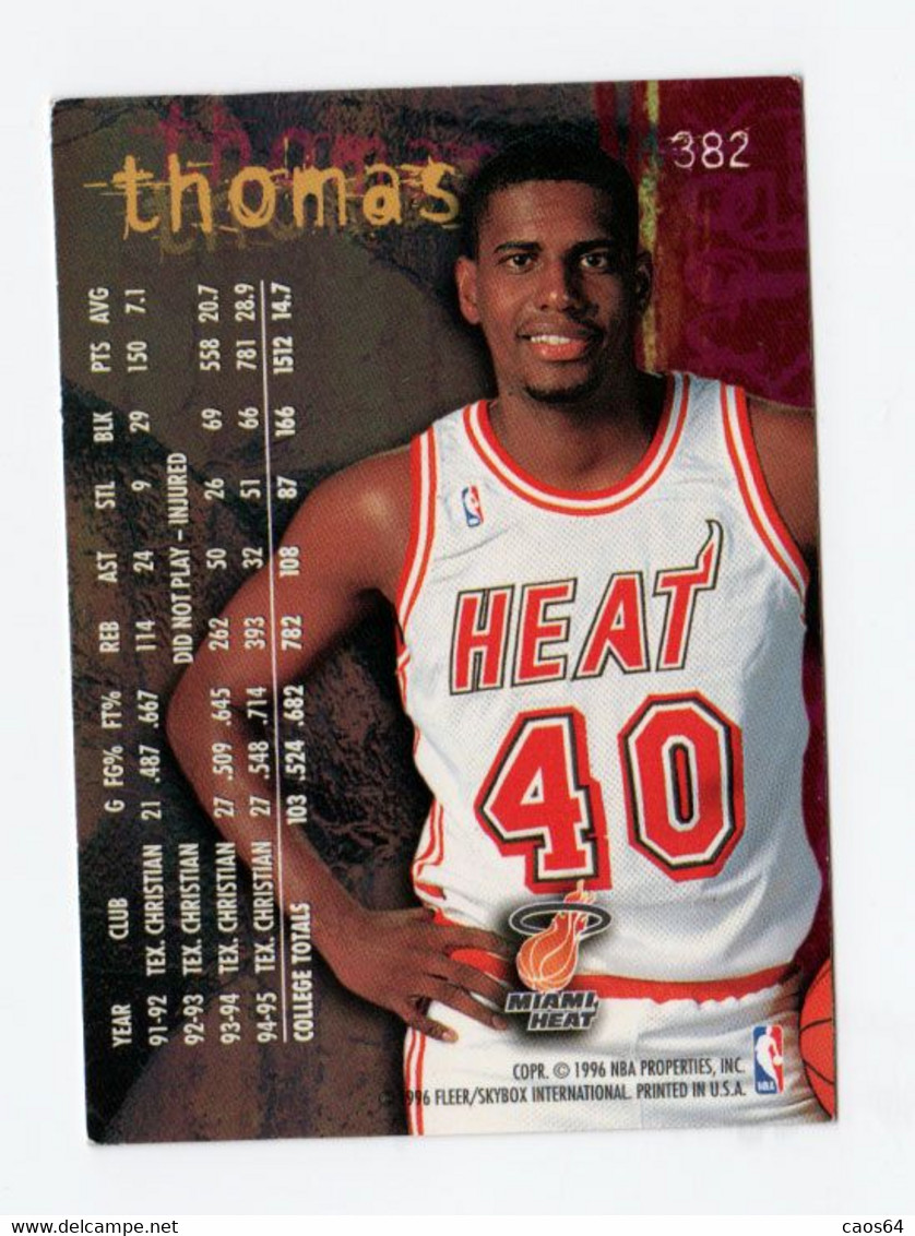 KURT THOMAS ROOKIE   CARDS NBA FLEER 1996 N. 382 - 1990-1999