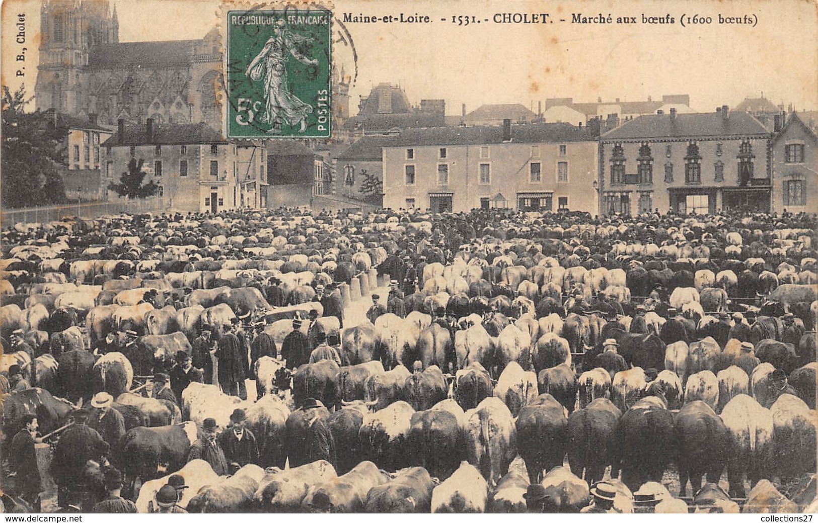 49-CHOLET- LE MARCHE AU BOEUFS - Cholet