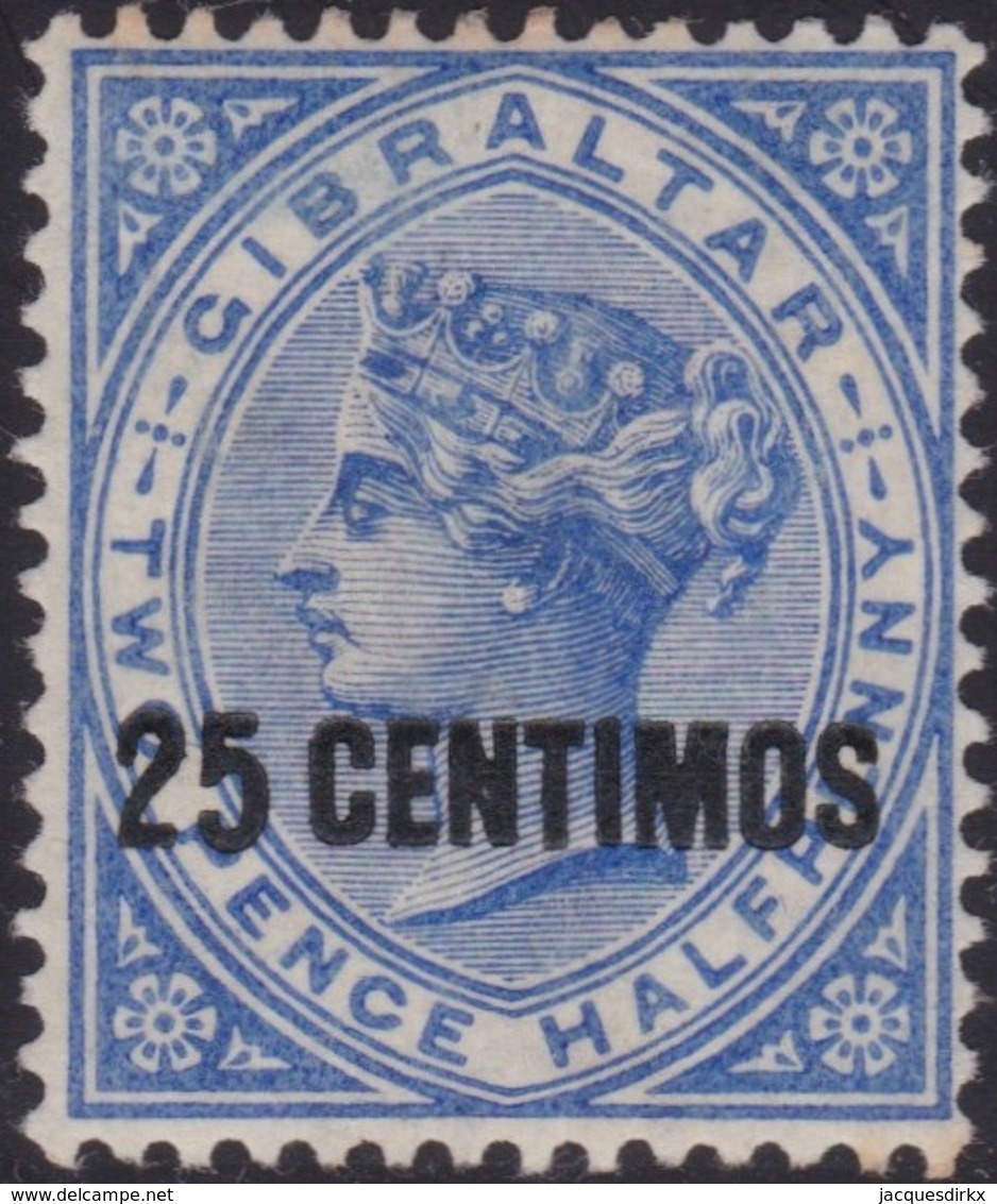 Gibraltar    .   SG  .    18      .   *        .    Mint-hinged       .   /    .   Ongebruikt - Gibraltar