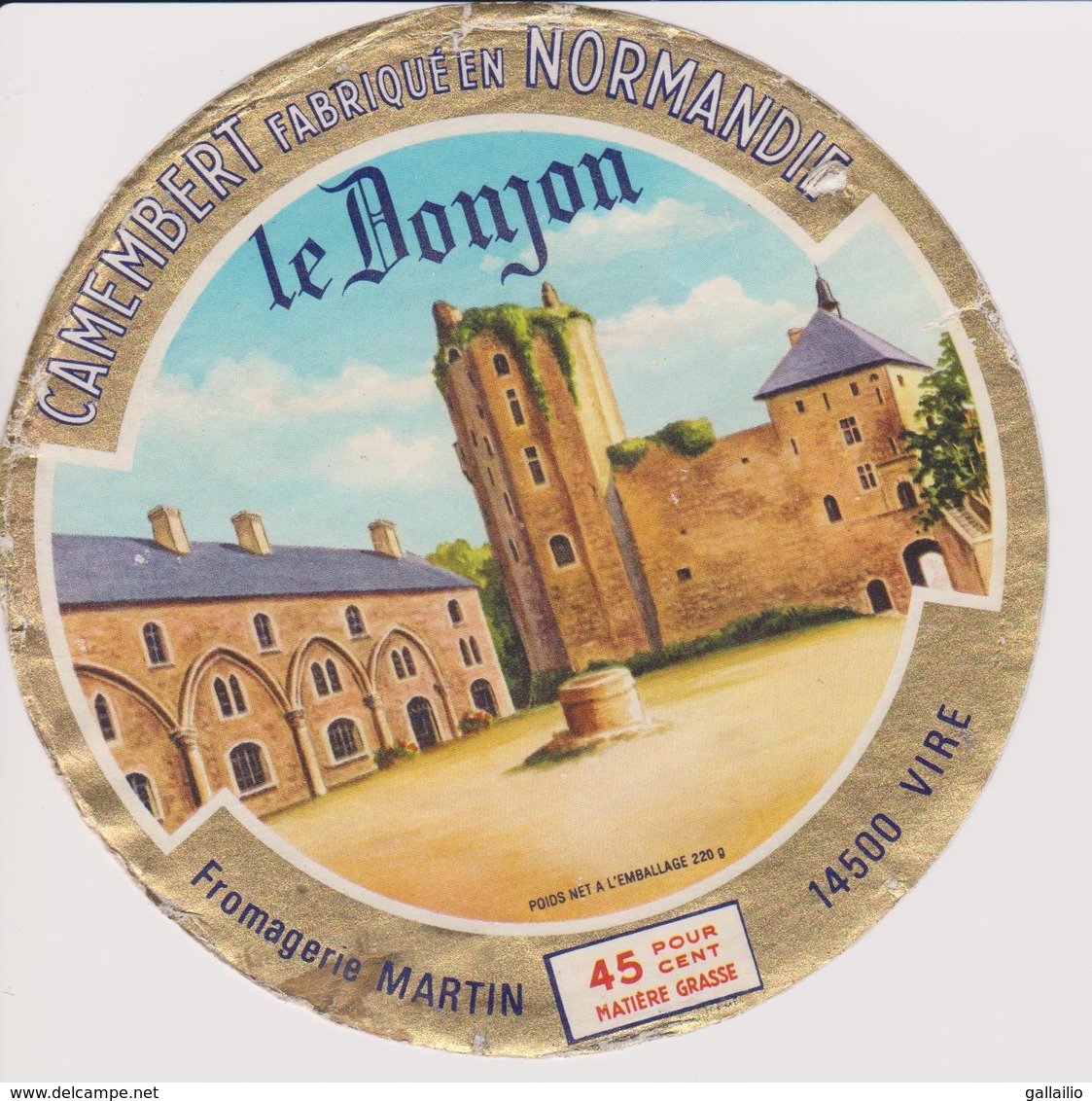 ETIQUETTE CAMEMBERT LE DONJON - Cheese