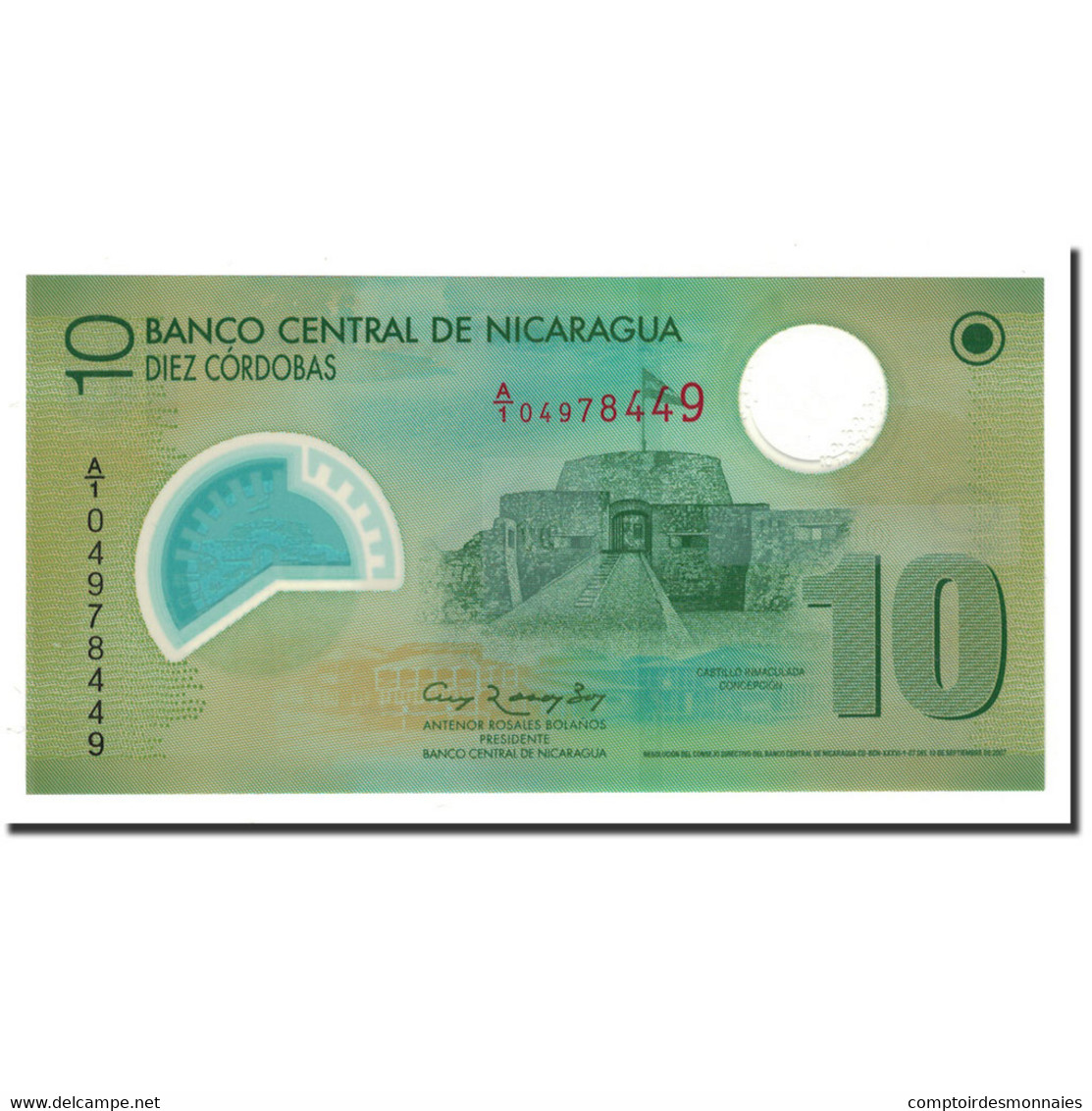 Billet, Nicaragua, 10 Cordobas, 2012, KM:201, NEUF - Nicaragua