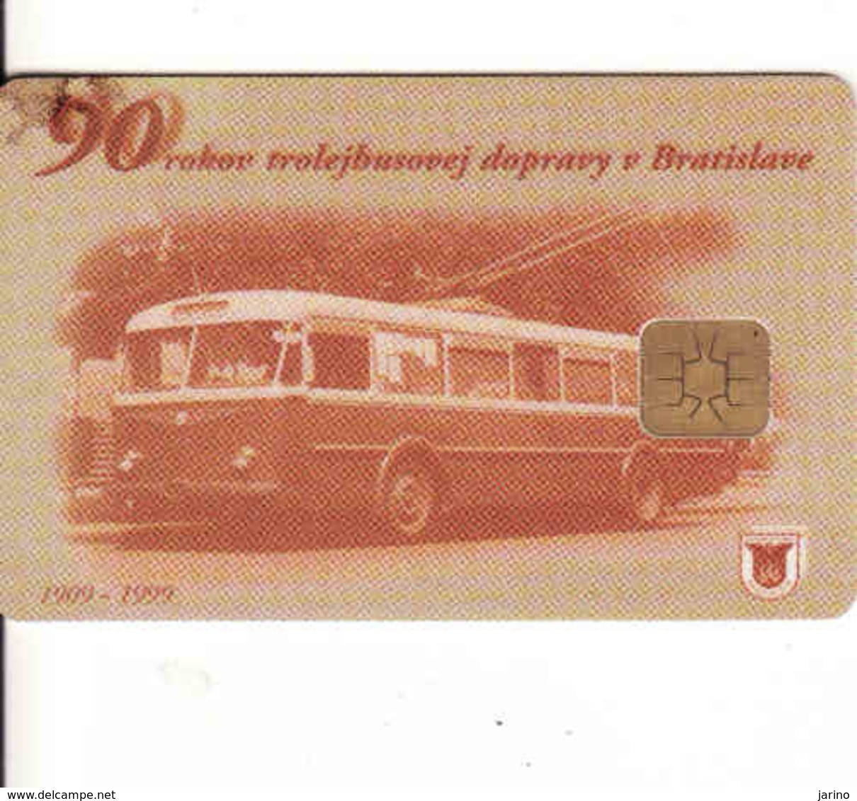 Slovakia - Slovaquie, Transport Chip Card Bratislava - Troley Transport,  Gebraucht-oblitérée - Motori