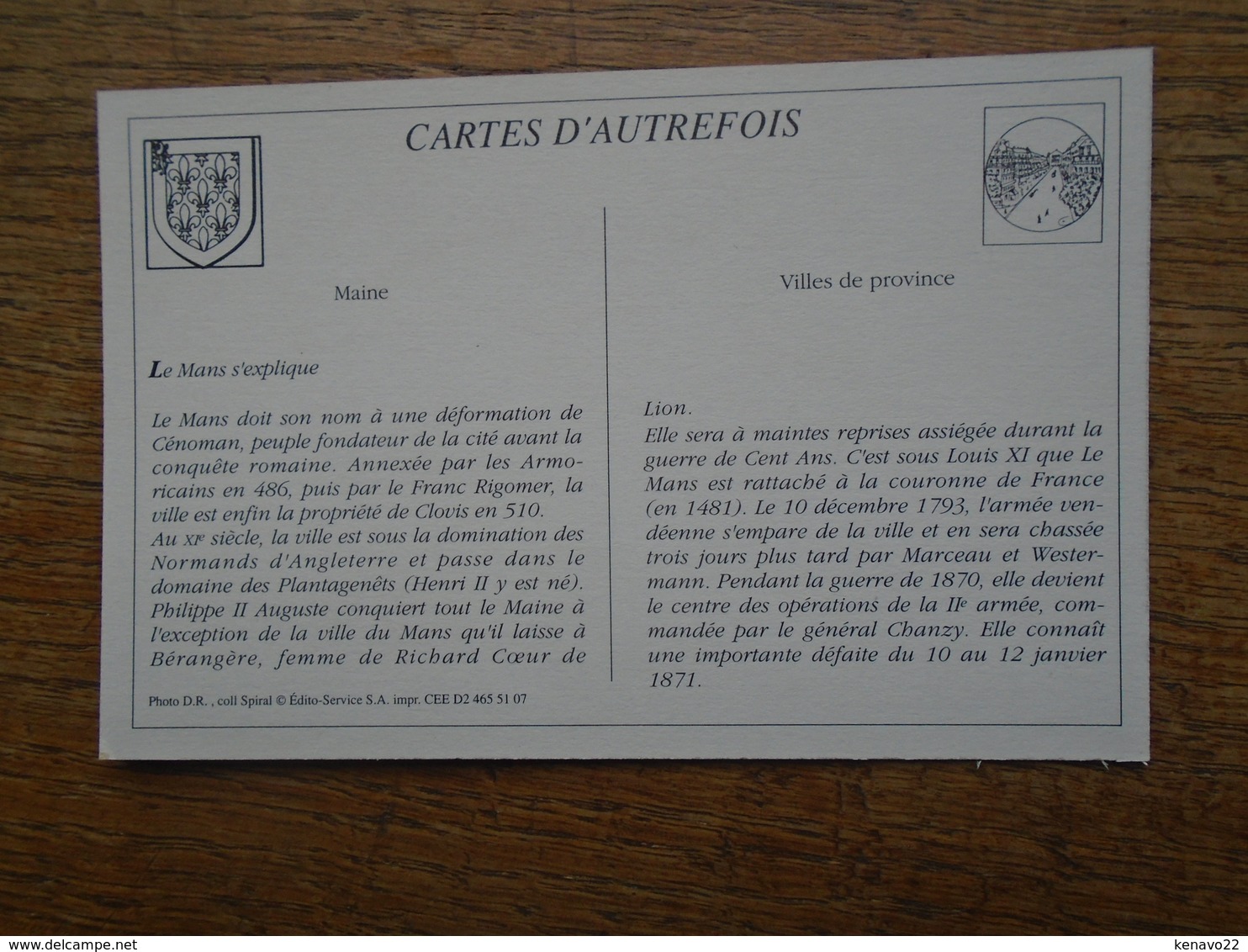 Cartes D'autrefois , Le Mans , Rue Nationale , Ancienne Rue Basse "" Carte Animée "" - Le Mans