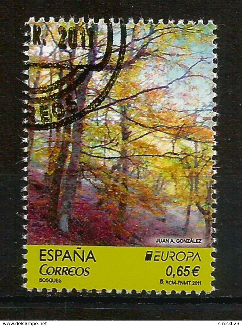 Spanien / Espana  2011  Mi.Nr. 4596 , EUROPA CEPT - Der Wald - Gestempelt / Used / (o) - 2011