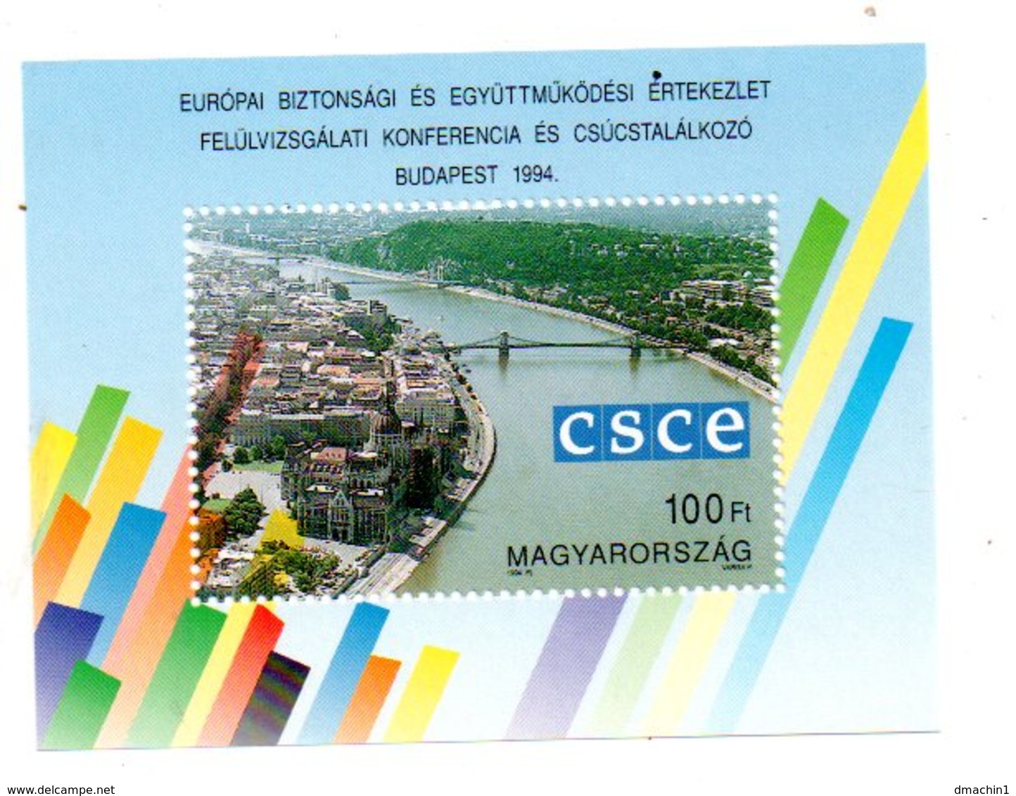 Magyar - CSCE -Budapest 1994- Feuillet-voir état - Blocs-feuillets