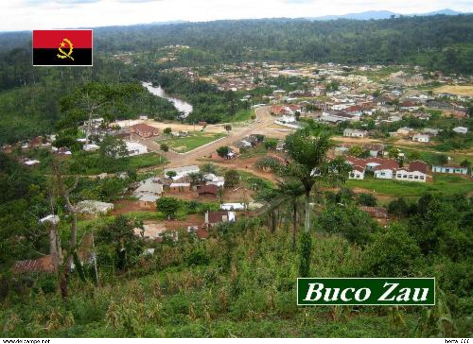 Angola Cabinda Exclave Buco Zau Aerial View New Postcard - Angola
