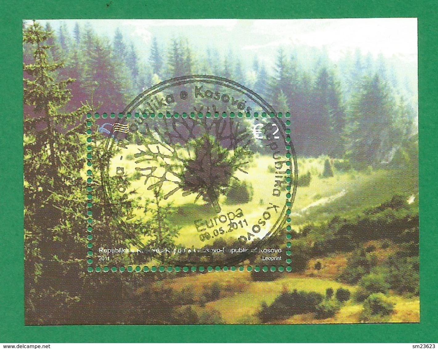 Kosovo  2011  Mi.Nr. Block 17 (192) , EUROPA CEPT - Der Wald - Gestempelt / Used / (o) - 2011