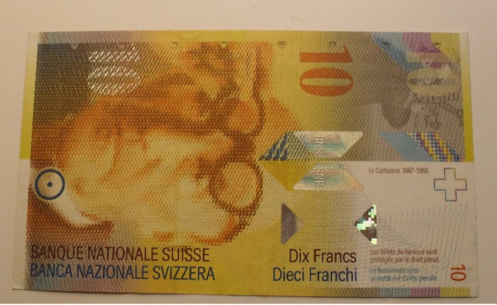 1997 - Suisse - Switzerland - 10 FRANCS SUISSES - Le Corbusier 1887 - 1965, 95 L 0592194 - Svizzera