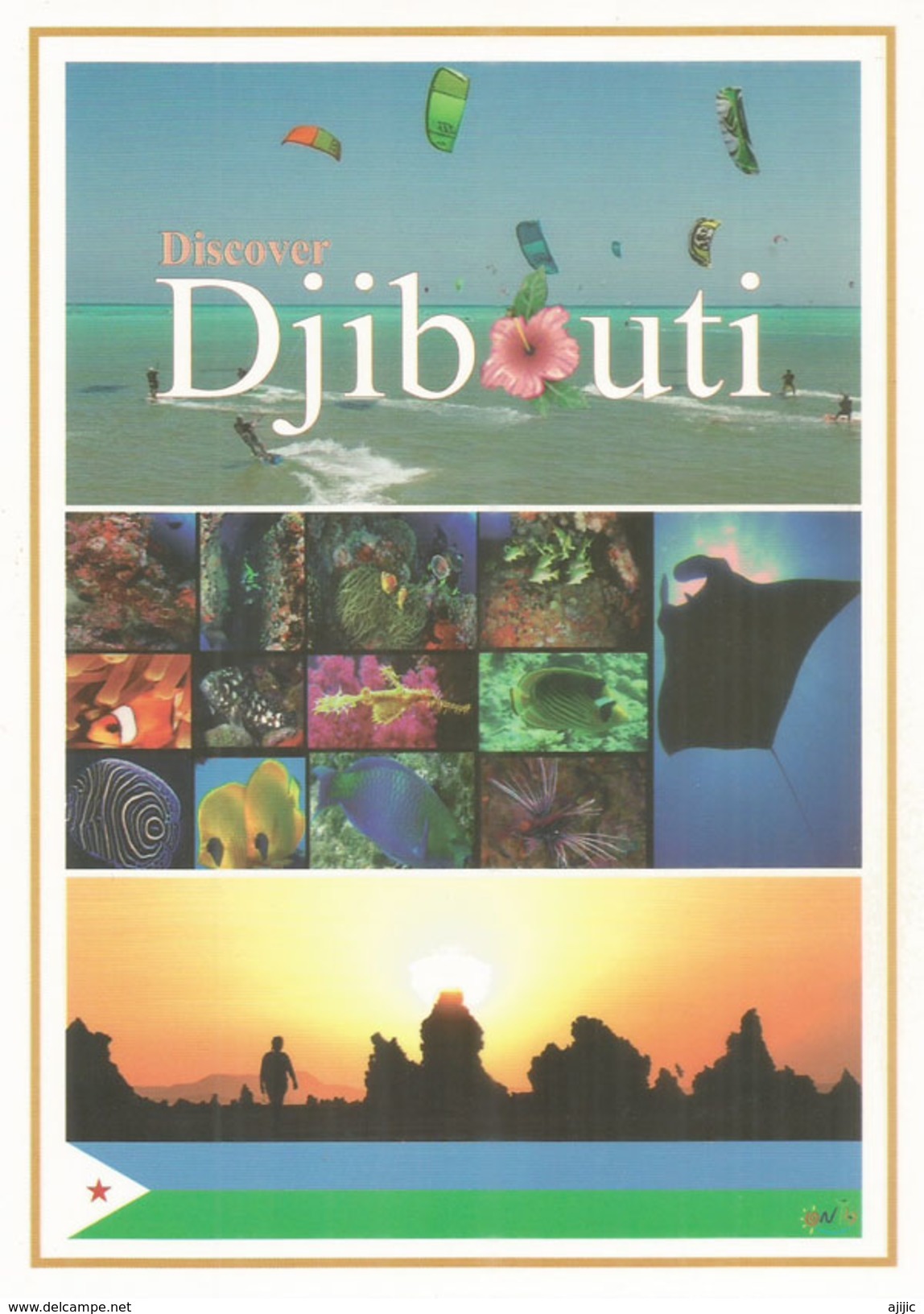 DJIBOUTI. At Sea.Natural Beauty. , Carte Postale Format 20 X 14 Cm, Neuve Non Circulée - Djibouti