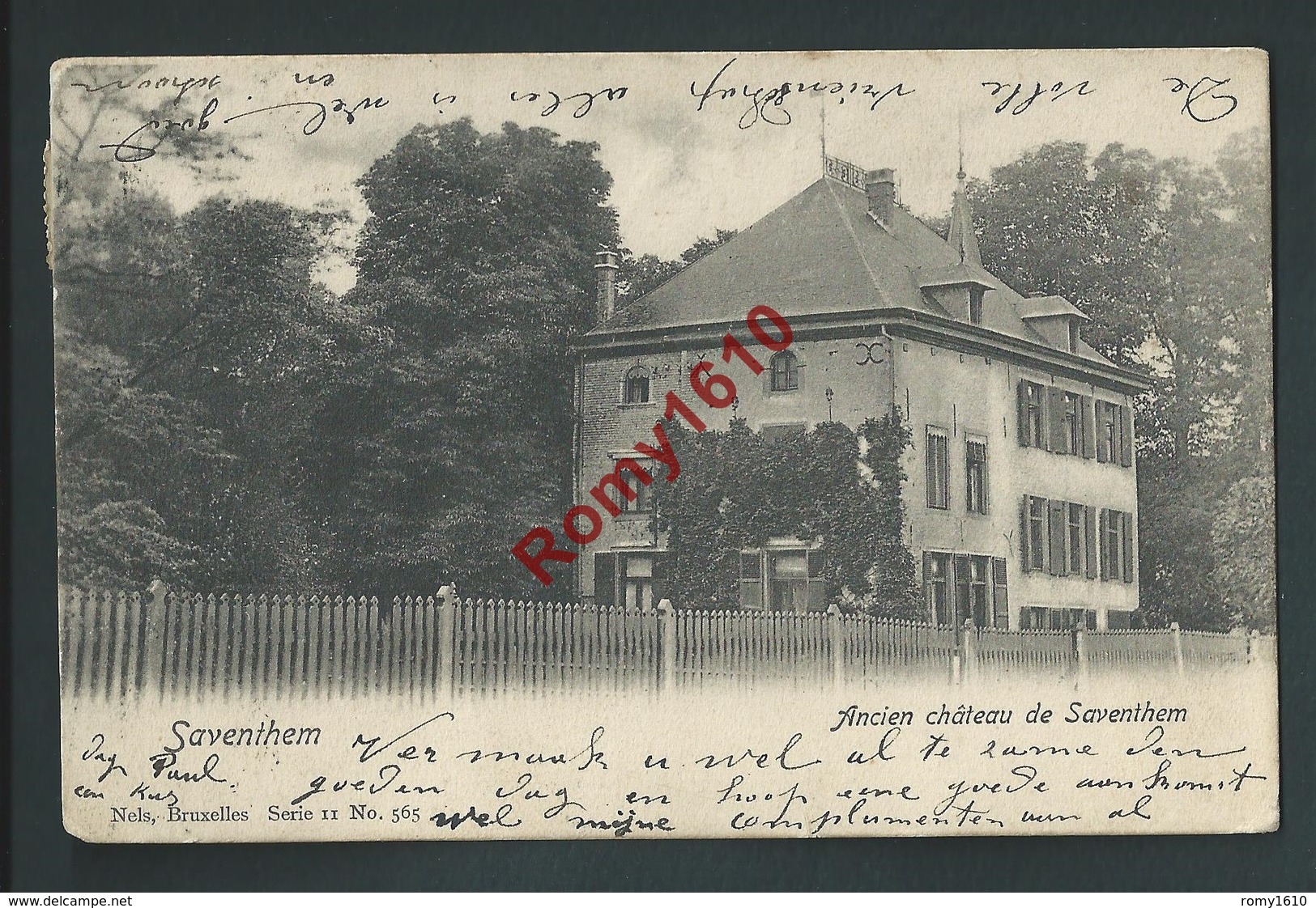 Saventhem. Zaventem.  L'ancien Château En 1904. Nels Série 11, N°565. 2 Scans. - Zaventem