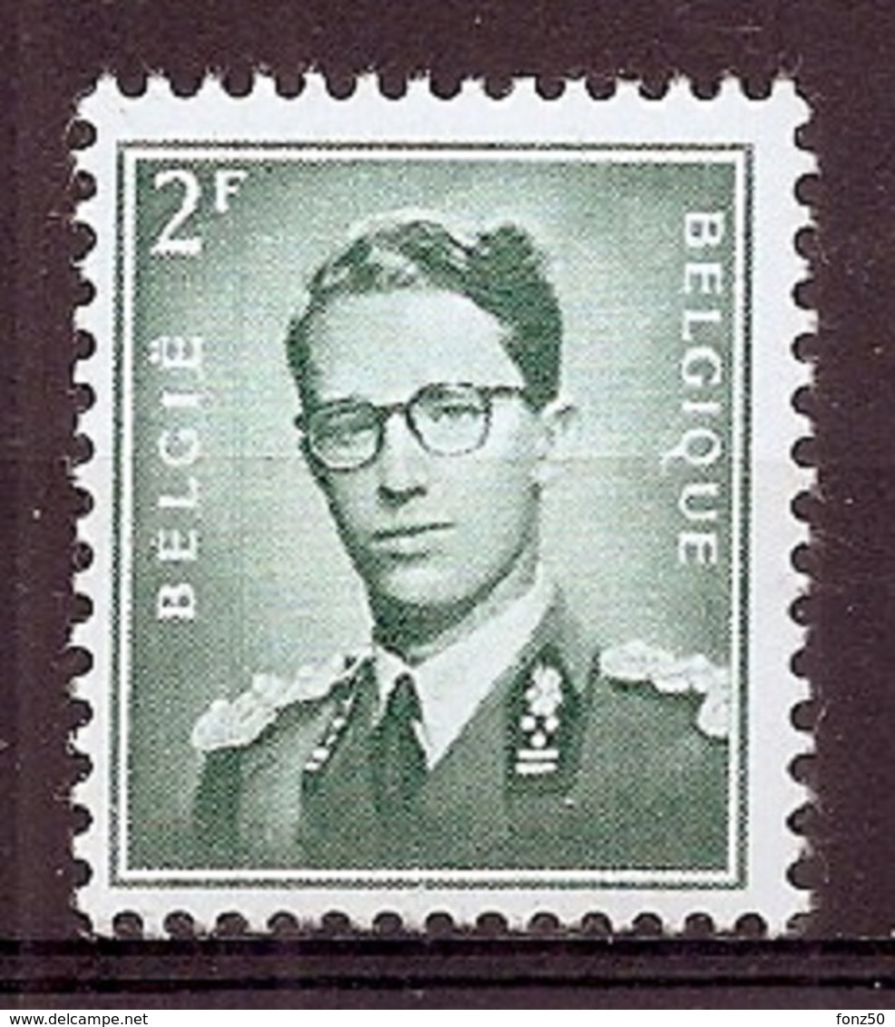 BELGIE Boudewijn Bril * Nr 1066 * Postfris Xx * WIT PAPIER - 1953-1972 Lunettes