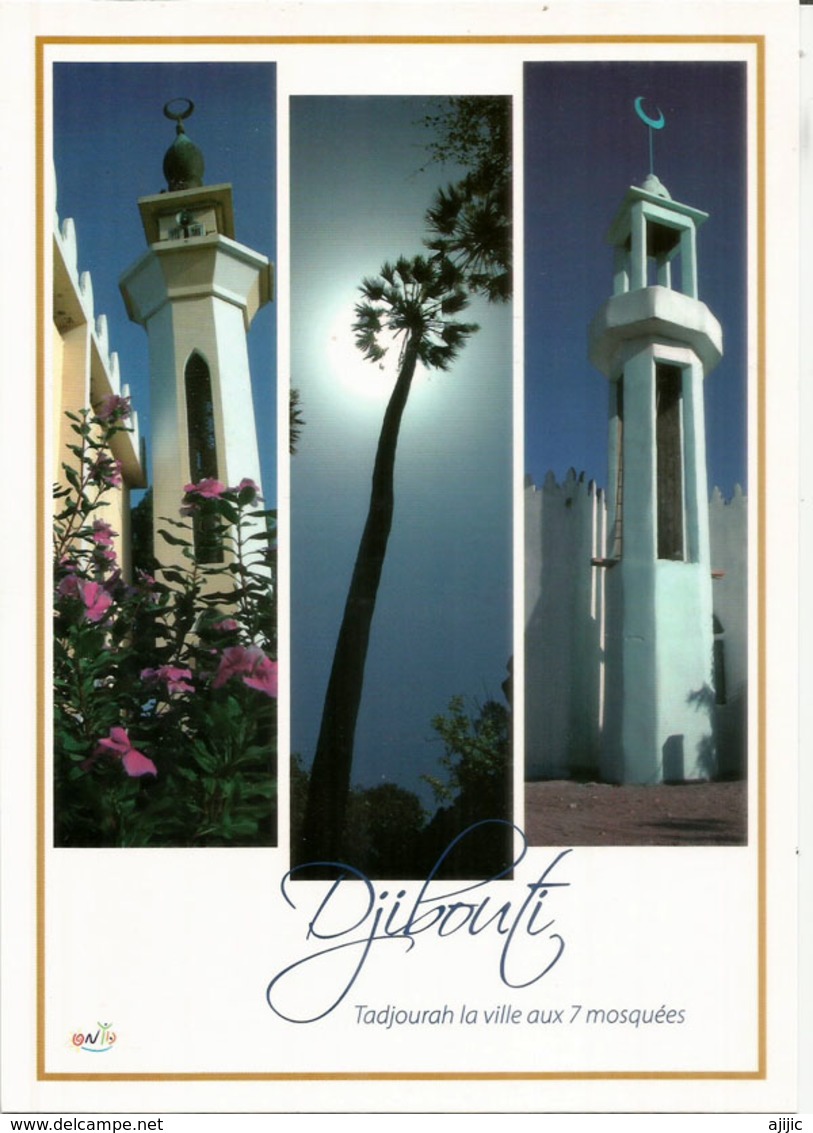 Djibouti, Tadjourah, La Ville Aux 7 Mosquées, Belle Carte Postale De Djibouti, Format 20 X 14 Cm , Neuve, Non Circulée - Djibouti